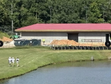 Signs of Construction for the new tennis facility
